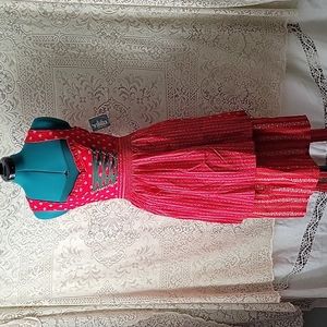 NWT Wenger Austrian Style 3 piece dirndl dress, size 34.